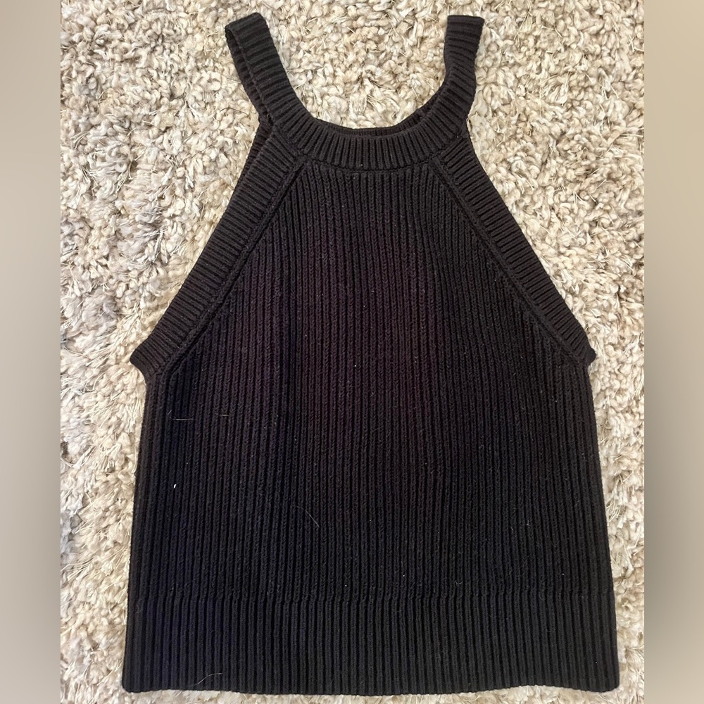 Black sweater tank